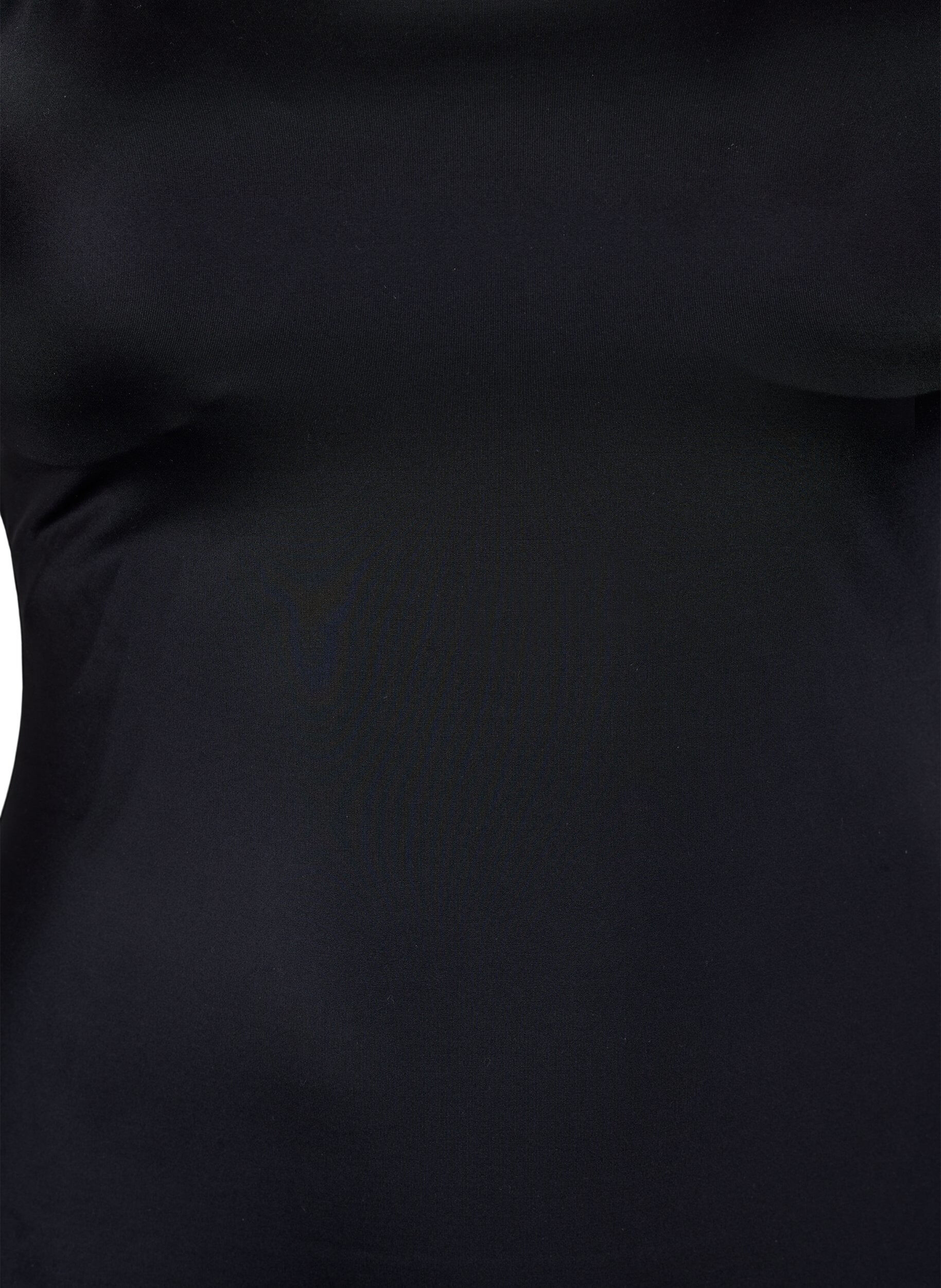 Zizzi Uimapuku, jossa on ristikk&auml;iset olkaimet, Musta, Packshot image number 2