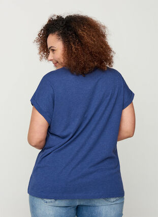 T-paita puuvillasekoitteesta, Twilight Blue Mel., Model image number 1