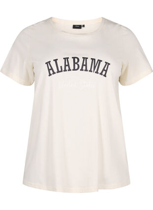 Puuvillainen T-paita tekstillä, Antique W. Alabama, Packshot image number 0