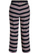 Raidalliset pyjamahousut leveill&auml; lahkeilla, Sininen, Packshot image number 1