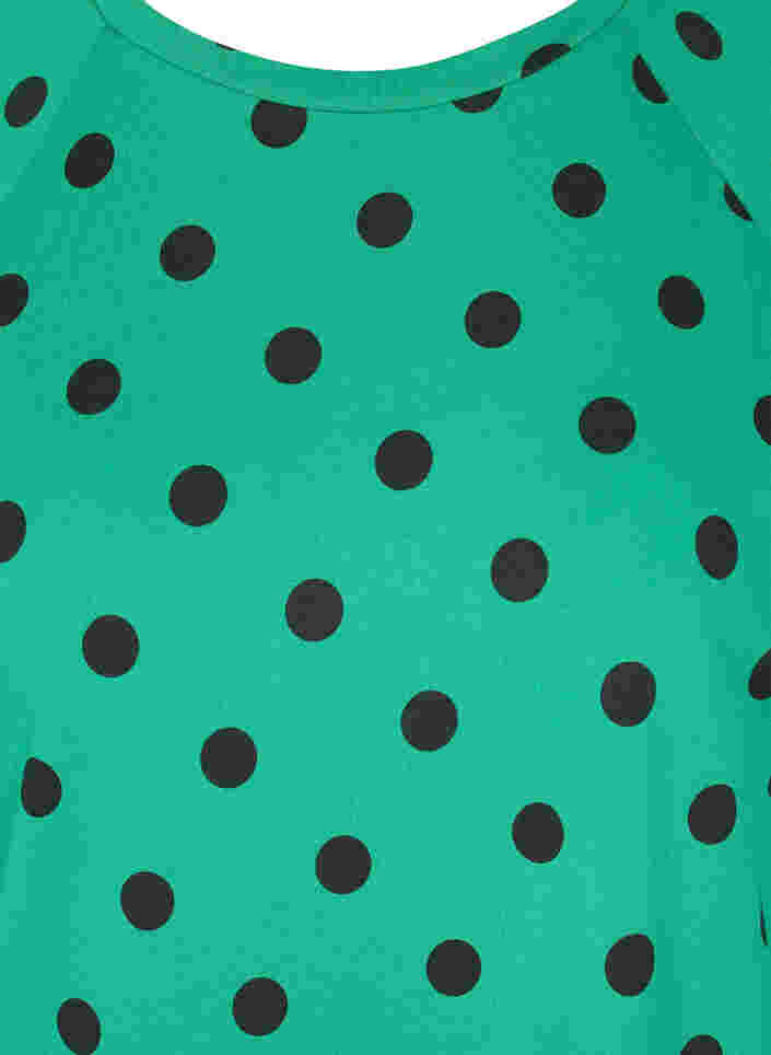 Pilkullinen mekko 3/4-hihoilla, Jolly Green Dot, Packshot image number 2
