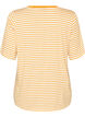 T-paita TENCEL&trade; Lyocellilla ja raidoilla, Keltainen, Packshot image number 1