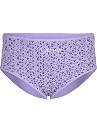 7-pack alushousut tavallisella vyötäröllä, Purple Rose Mix, Packshot image number 2
