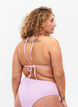 Bikiniyläosa krepatulla teksuurilla, Violetti, Model image number 1