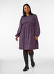 Mekko kuminauhallisella yl&auml;osalla ja pienikukkaisella kuosilla, Sininen, Model image number 1