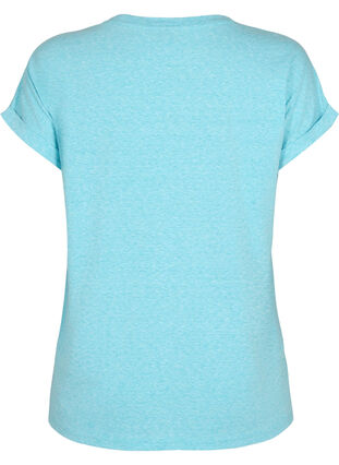 Meleerattu t-paita lyhyillä hihoilla, Blue Atoll Mél, Packshot image number 1