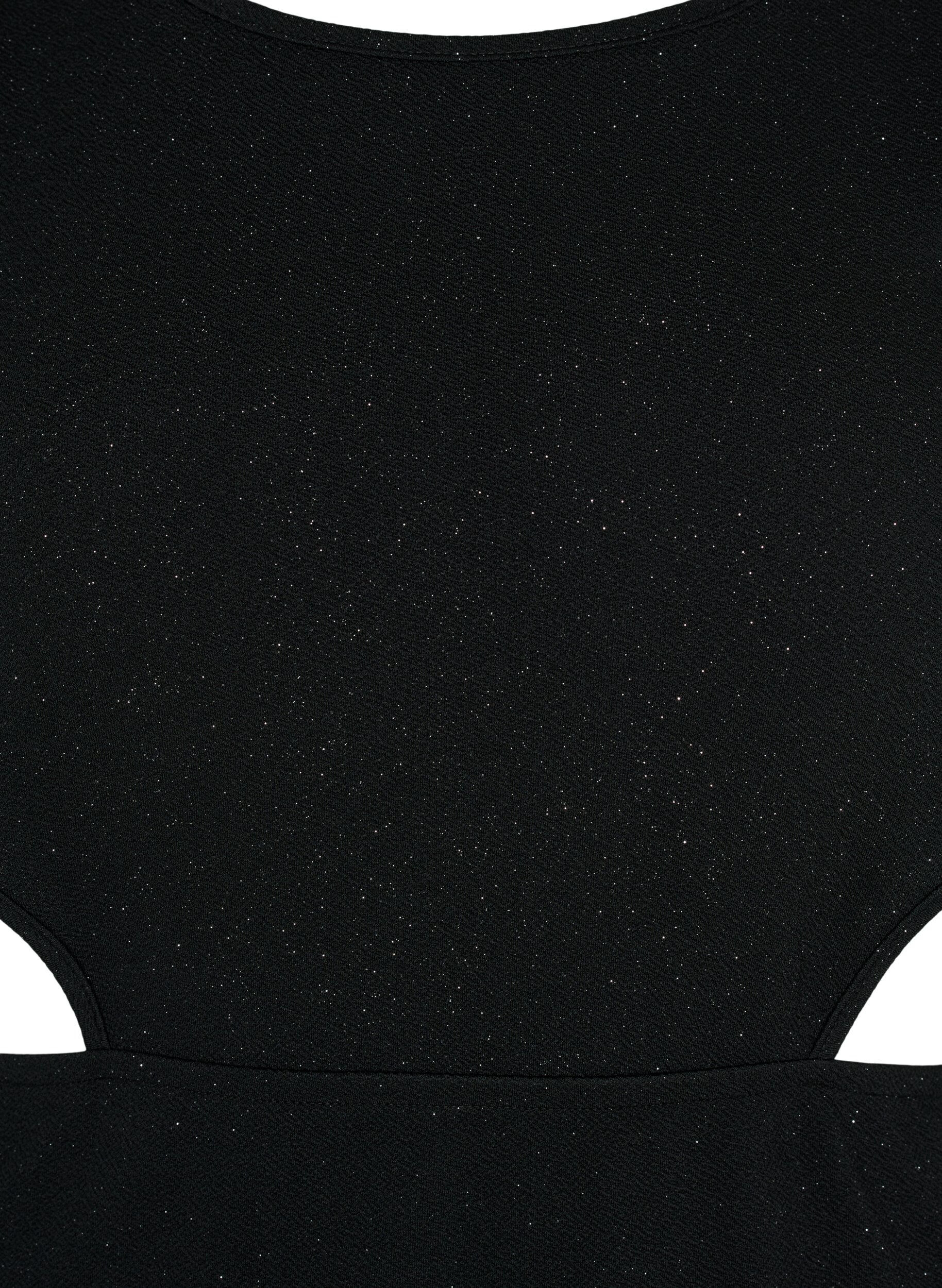 Zizzi Hihaton mekko, jossa on cut-out -leikkaus, Black, Packshot image number 2