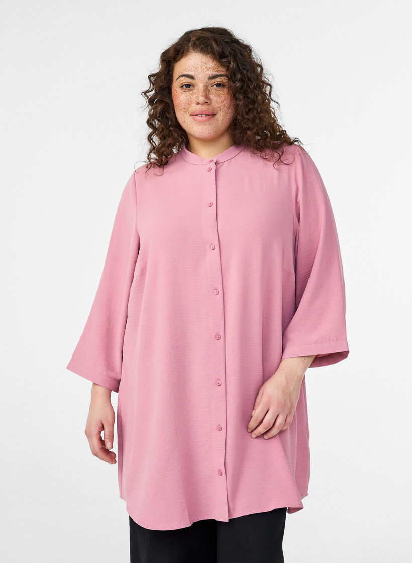 Tunika 3/4-hihoilla, Vaaleanpunainen, Model image number 0