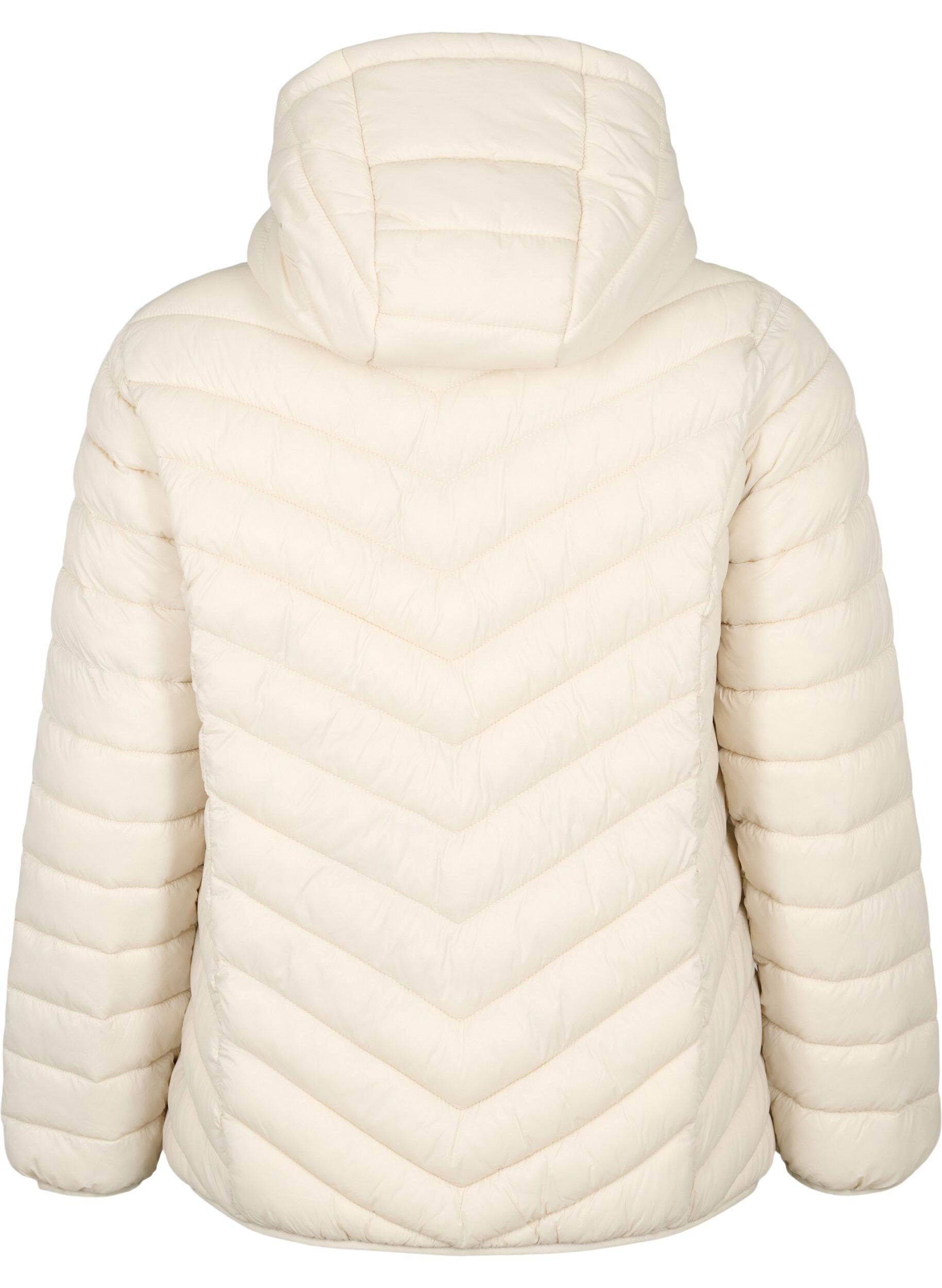 ZizziKevyttakki hupulla, Beige, Packshot image number 1