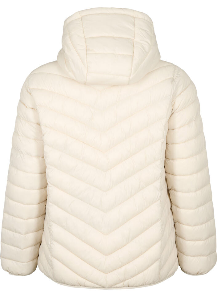 Kevyttakki hupulla, Beige, Packshot image number 1