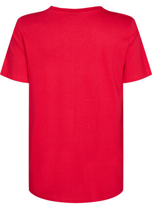 Lyhythihainen t-paita A-mallissa, Lipstick Red, Packshot image number 1