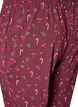 Painetut pyjamahousut, Tumma Bordeaux, Packshot image number 3