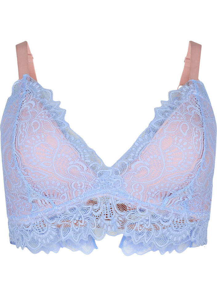 Bralette pitsillä ja pehmeällä toppauksella, Serenity, Packshot image number 0