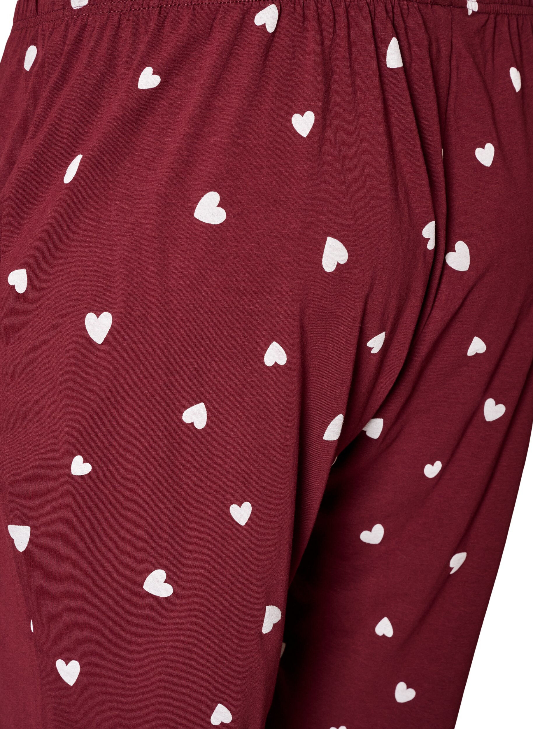 ZizziPainetut pyjamahousut, Punainen, Packshot image number 3
