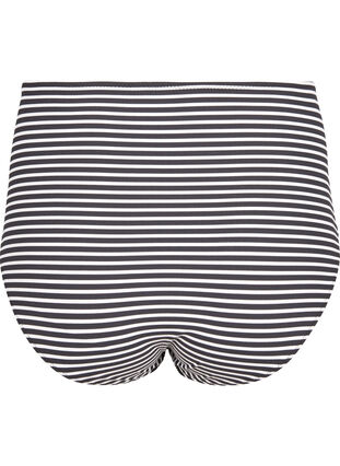 Raidallinen bikinialaosa korkealla vyötäröllä, Navy Striped, Packshot image number 1
