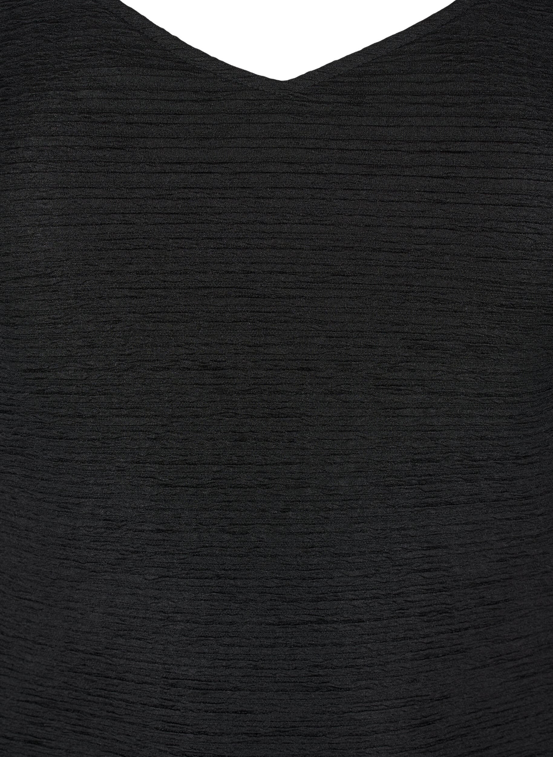 Zizzi Hihaton teksturoitu body, Black, Packshot image number 2