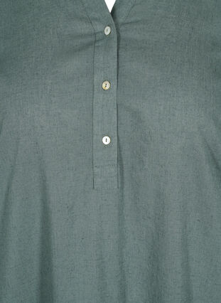 Pitkä paitamekko lyhyillä hihoilla, Balsam Green, Packshot image number 2