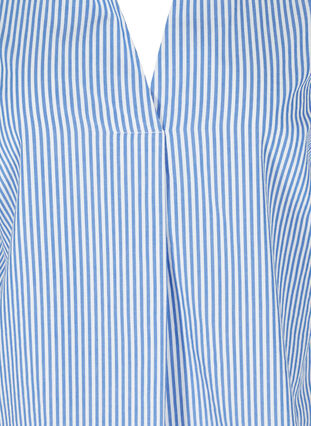 Raidallinen paita ekologisesta puuvillasta, Dazzling Blue Stripe, Packshot image number 2