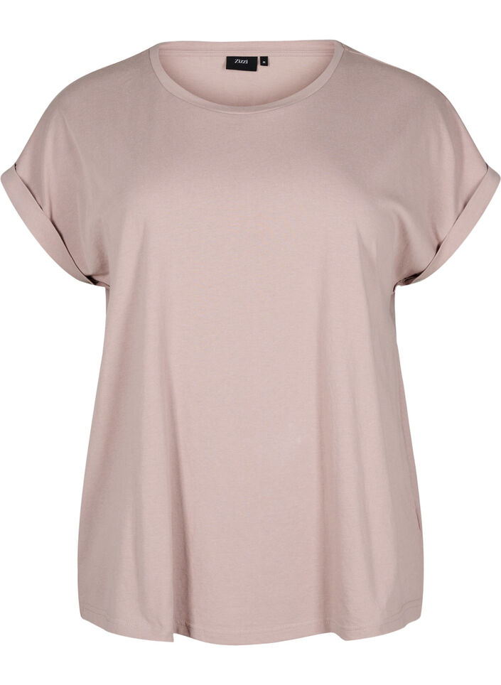 Lyhythihainen puuvillasekoite t-paita, Punainen, Packshot image number 0