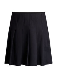 Lyhyt pliseerattu hame joustavalla vy&ouml;t&auml;r&ouml;ll&auml;, Musta