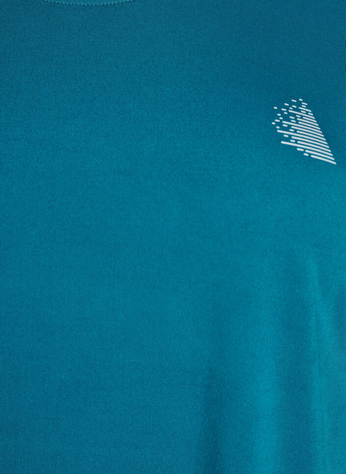 Yksiv&auml;rinen treeni-T-paita, Vihre&auml;, Packshot image number 2