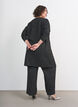 Suorat boucl&eacute;-housut, Musta, Model image number 1