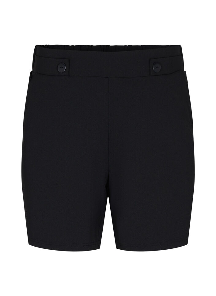 V&auml;lj&auml;t shortsit taskuilla , Musta, Packshot image number 0