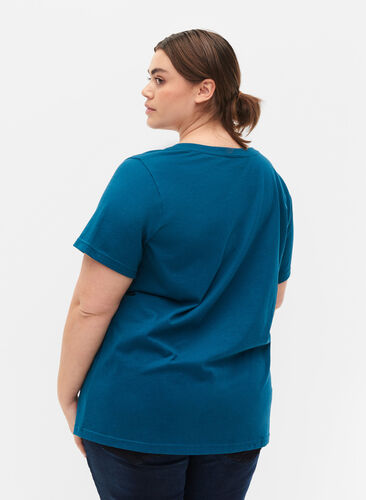 Puuvillainen t-paita printillä, Blue Coral SAINT, Model image number 1