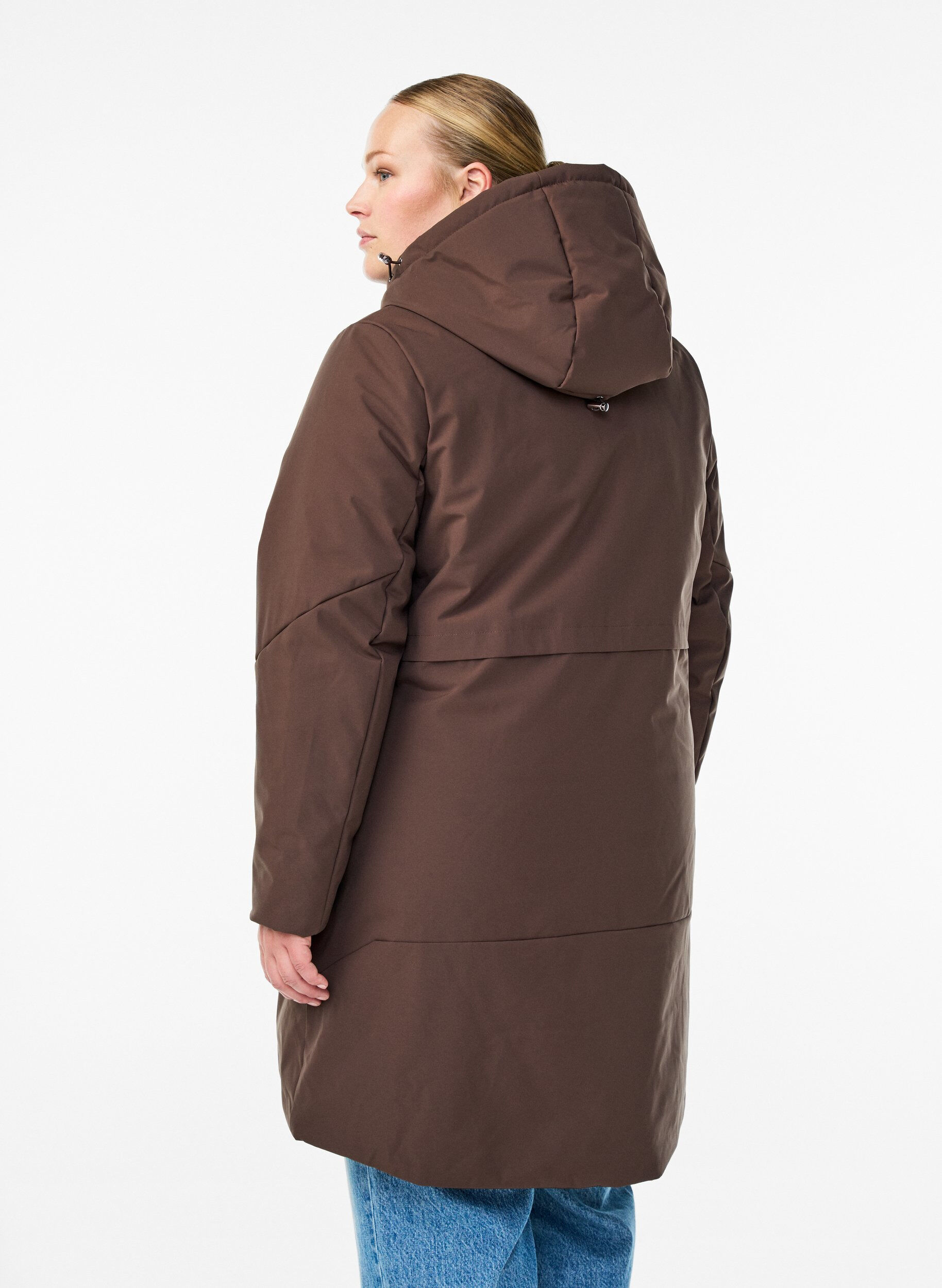 ZizziTalvitakki s&auml;&auml;dett&auml;v&auml;ll&auml; vy&ouml;t&auml;r&ouml;ll&auml;, Ruskea, Model image number 1