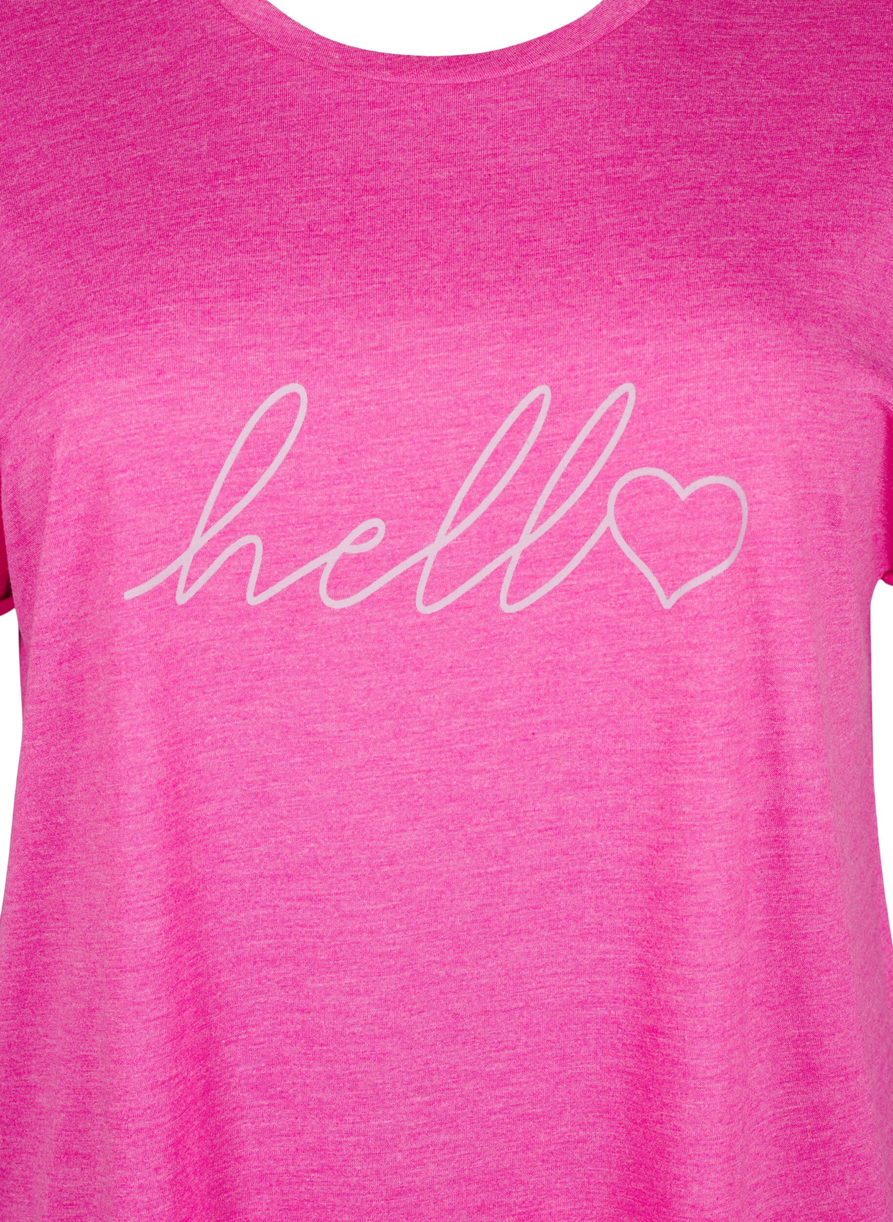 Zizzi Lyhythihainen y&ouml;paita tekstipainatuksella, 9990, Packshot image number 2