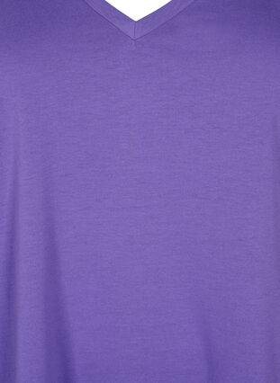 Lyhythihainen t-paita v-pääntiellä, Ultra Violet, Packshot image number 2