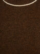 Neulepaita polo- ja vastaraita -kuvioilla, Ruskea, Packshot image number 2