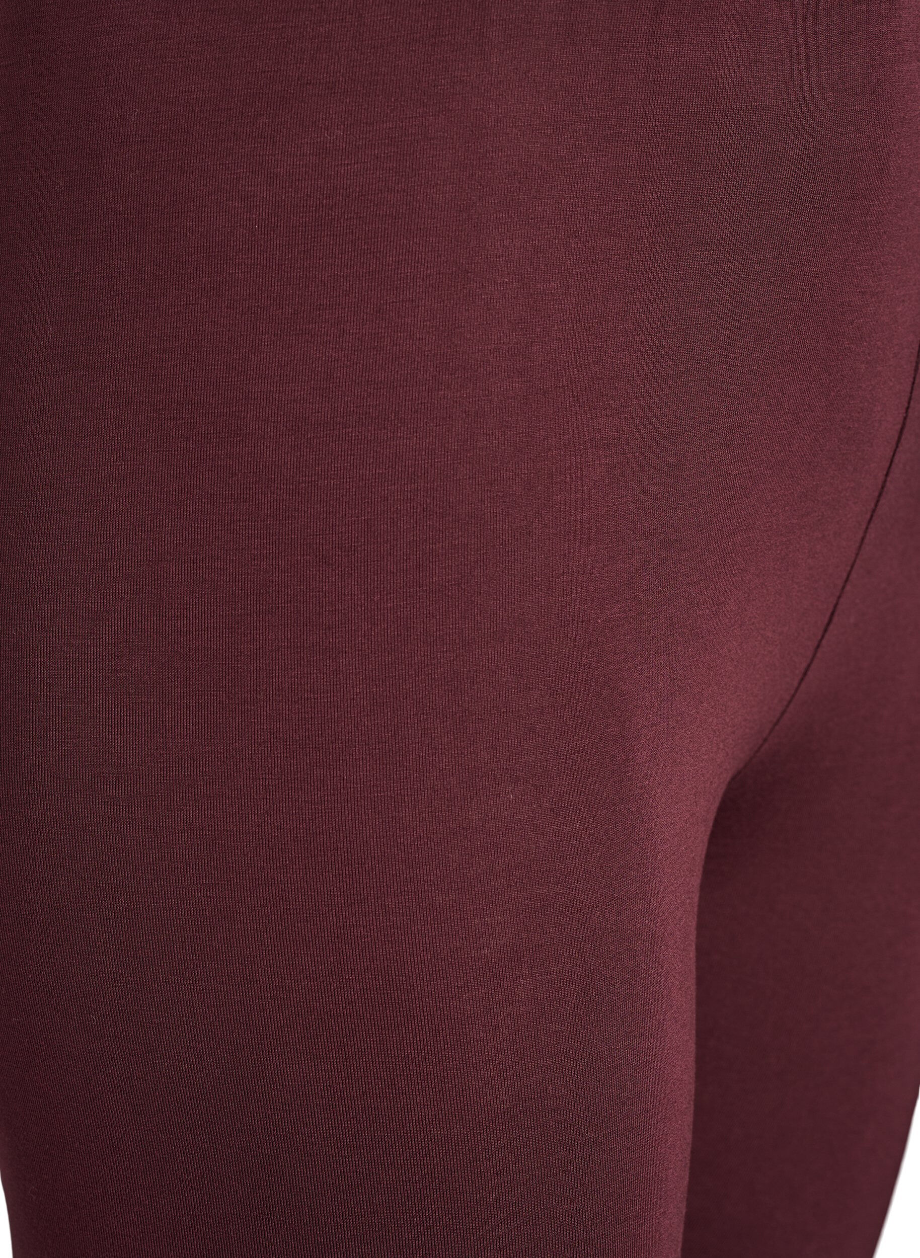 ZizziPeruslegginsit viskoosia, Tumma Bordeaux, Packshot image number 2