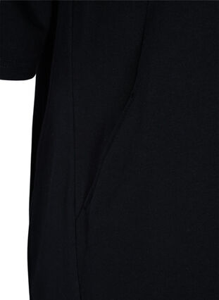 Kampanjatuote - Puuvillainen svetarimekko taskuilla ja 3/4-hihoilla , Black, Packshot image number 3