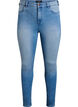 Super slim Amy-farkut korkealla vy&ouml;t&auml;r&ouml;ll&auml;, Sininen, Packshot image number 0