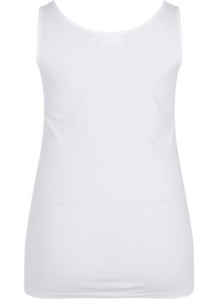 Yksivärinen perus paita puuvillasta, Bright White, Packshot image number 1