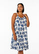 Midipituinen olkainmekko luomupuuvillaa, Valkoinen, Model image number 0