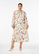 Midi-mekko smockilla ja koristeellisilla napeilla, Beige, Model image number 0