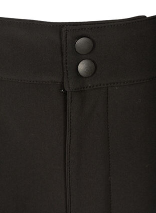 Softshell-housut säädettävällä tarralla, Black, Packshot image number 2