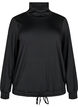 Korkeakauluksinen treenipaita, Black, Packshot image number 0
