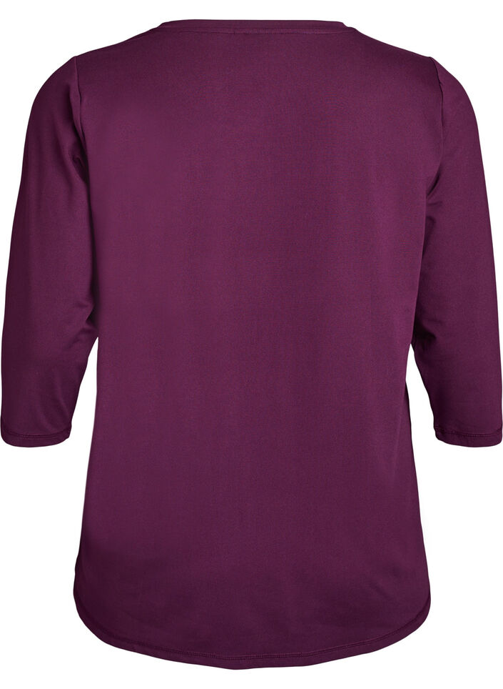 Treeniyl&auml;osa 3/4-hihoilla, Violetti, Packshot image number 1