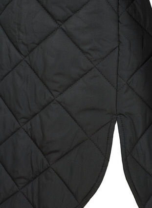 Pitkä tikkiliivi napituksella ja taskuilla, Black, Packshot image number 3