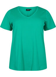 Lyhythihainen t-paita v-pääntiellä, Simply Green
