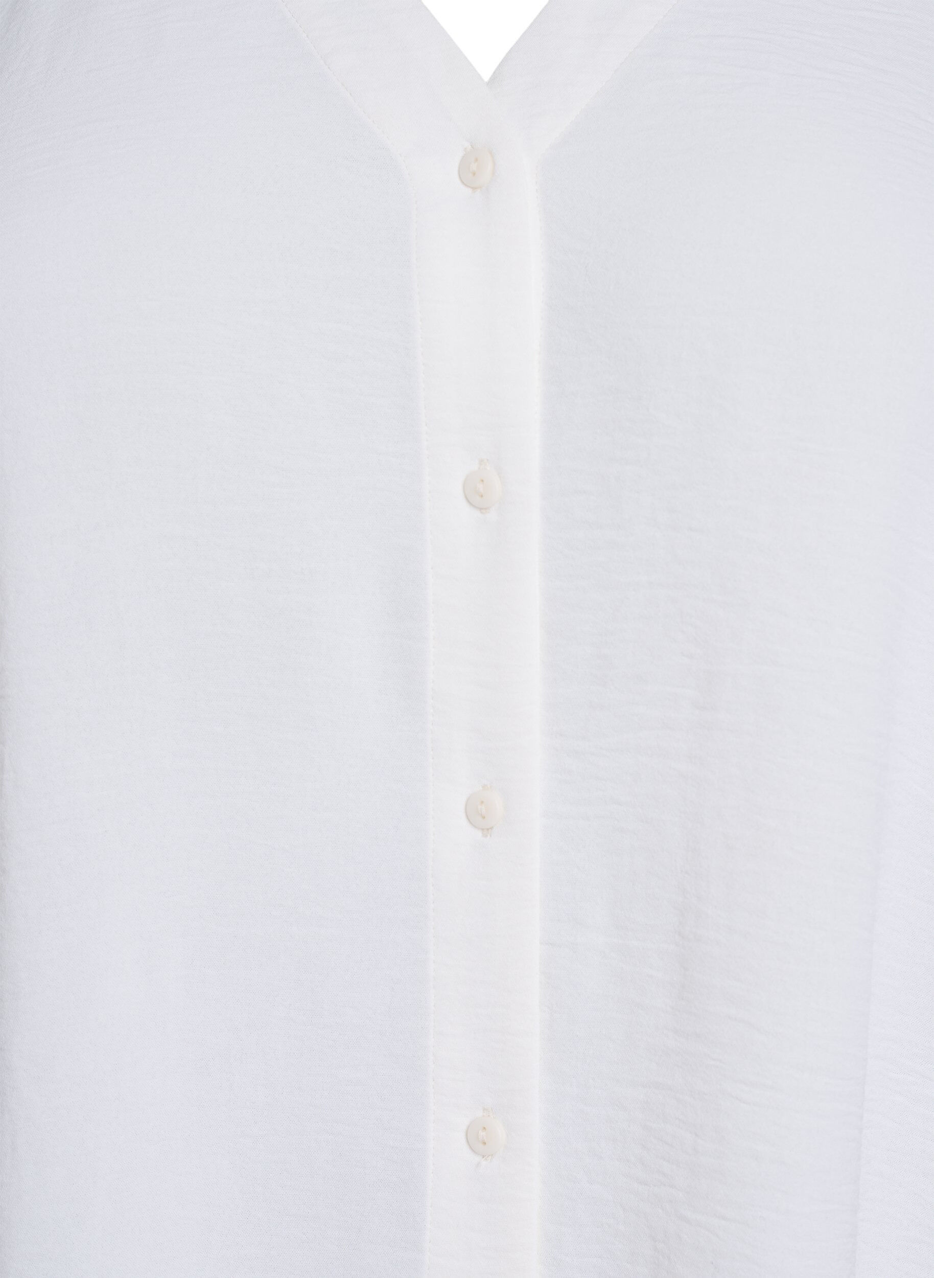 ZizziV-aukkoinen paitapusero 3/4-hihoilla, Vanilja, Packshot image number 2