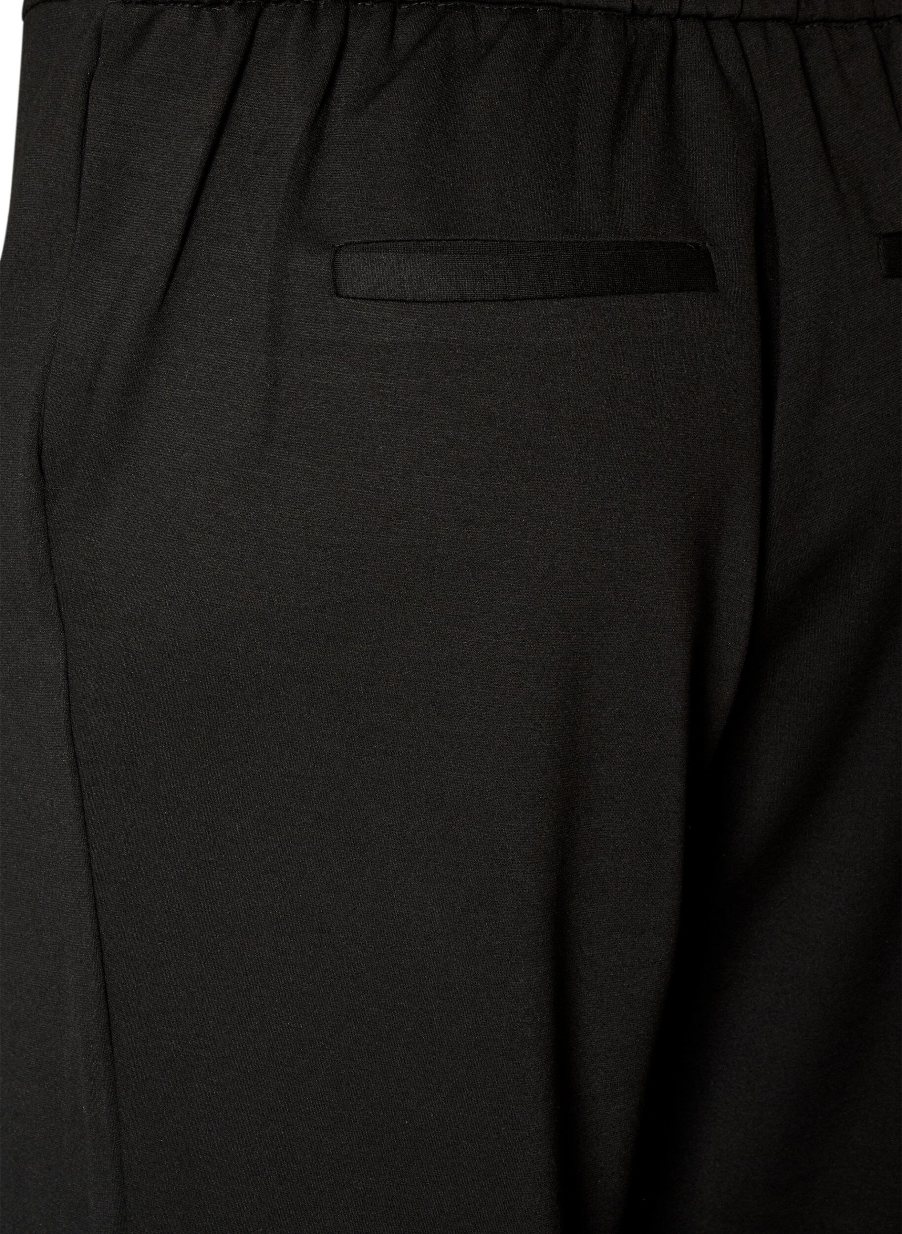 ZizziV&auml;lj&auml;t jerseyhousut korkealla vy&ouml;t&auml;r&ouml;ll&auml;, Musta, Packshot image number 3