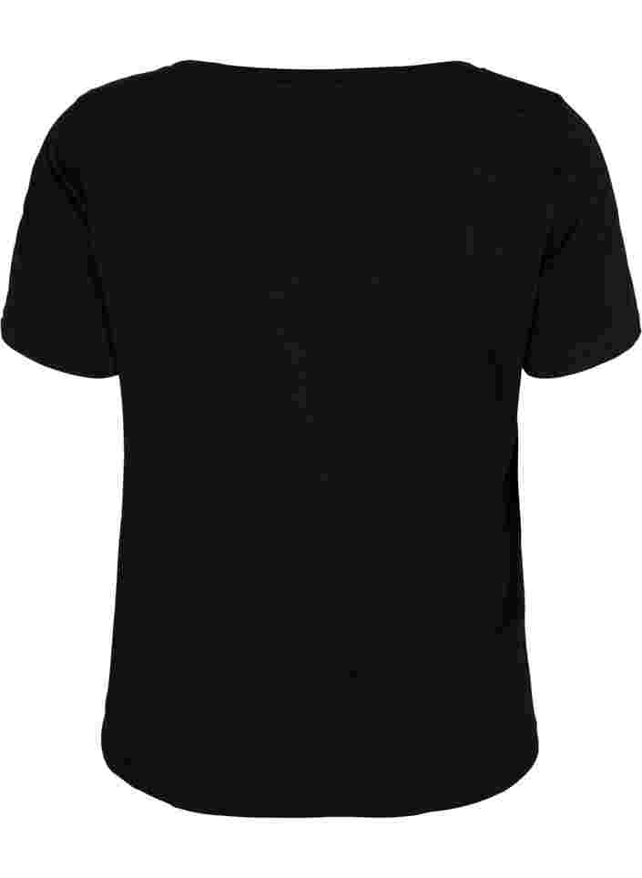 T-paita printillä treeniin , Black w. Cardio, Packshot image number 1