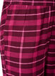 Ruudulliset puuvillaiset pyjamahousut, Punainen, Packshot image number 2