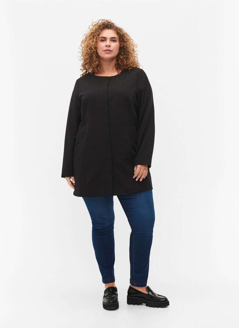 Kevyt klassinen kev&auml;ttakki, Black, Model image number 2