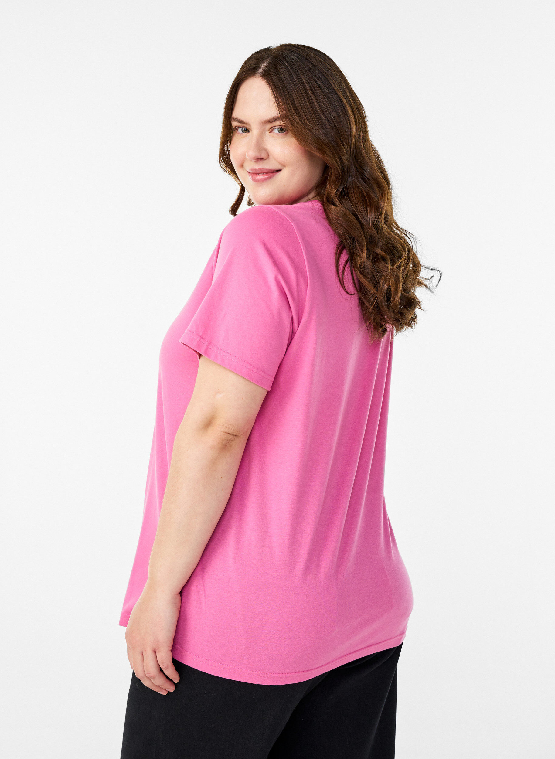 ZizziT-paita printill&auml;, Vaaleanpunainen, Model image number 2
