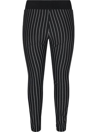 Raidaliset legginssit joustavalla vyötäröllä, Dark Grey Stripe, Packshot image number 1